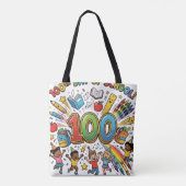 100. Tag der Schule Farbdesign – Tasche (Rückseite)
