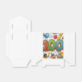 100. Tag der Schule Farbige Feierdesign – Geschenkschachtel (Ungefaltet)