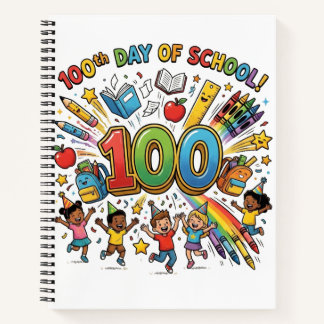 100. Tag der Schule Farbige Feiergestaltung – Notizblock