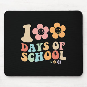 100. Tag der Schule groovy vintage Design für Stud Mousepad