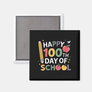 100. Tag der Schule Lehrer Glücklicher 100. Tag Magnet
