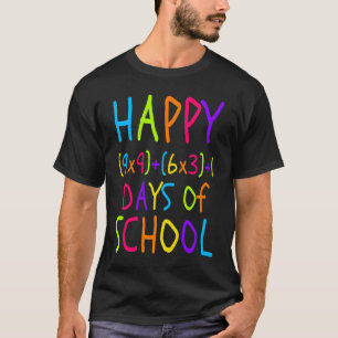 100. Tag der Schule Lehrer Kinder 100 Tage Mathe f T-Shirt