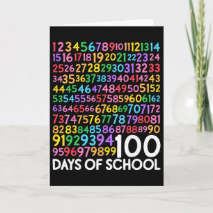 100. Tag der Schule Lehrer Kinder 100 Tage Mathe N Karte
