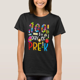 100. Tag der Schule Lehrer Kinder Glücklicher 100. T-Shirt