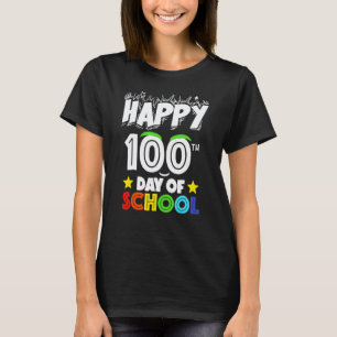100. Tag der Schule Lehrer Kinder Kind Glücklich 1 T-Shirt