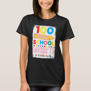 100. Tag der Schule & Liebe IT Lehrer Leben Kinder T-Shirt