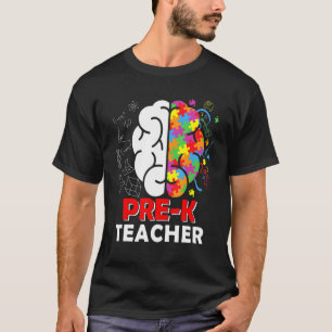 100. Tag der Vorschule 100 Tage des Gehirns Autism T-Shirt