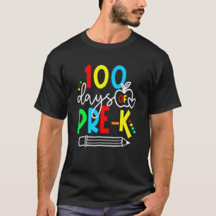100. Tag der Vorschule 100 Tage Schul-Lehrer Schül T-Shirt