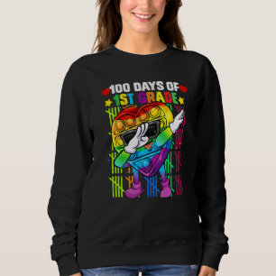 100. Tag des 1. Grade Dabbing farbenfrohe Fidget z Sweatshirt