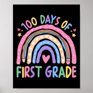 100. Tag des 1. Klasse Lehrer Kinder 100 Tage inte Poster