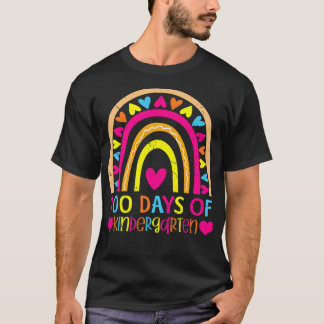 100. Tag des Kindergarten-Regenbogens 100 Tage int T-Shirt