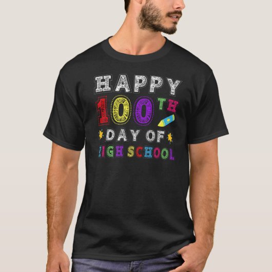 100. Tag des Lehrers oder Schülers T-Shirt (Vorderseite)