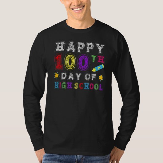 100. Tag des Lehrers oder Schülers T-Shirt (Vorderseite)