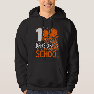 100. Tag des Schulbasketballs 100 Tage Schule Hoodie