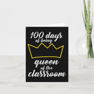 100. Tag des Schuldesigns für Lehrer und Studieren Karte
