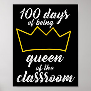 100. Tag des Schuldesigns für Lehrer und Studieren Poster