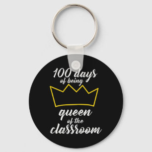 100. Tag des Schuldesigns für Lehrer und Studieren Schlüsselanhänger