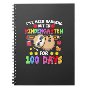 100. Tag des Schulfaulheits-Shirts Kindergarten 10 Notizblock