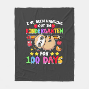 100. Tag des Schulfaulshirt Kindergarten 100 T Fleecedecke
