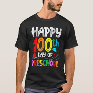 100. Tag des Vorschullehrers Kinder 100 Tage Schul T-Shirt