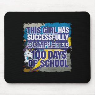 100. Tag Funny Outfit Girls & amp; Student 100 Tag Mousepad