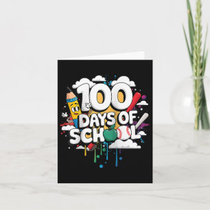 100. Tag Funny Outfit Lehrer & Amp; Student 100 D Karte