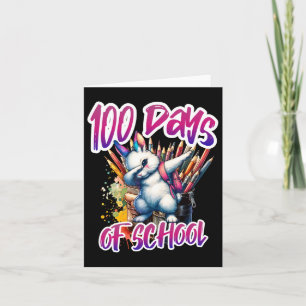 100. Tag Funny Outfit Lehrer & Amp; Student 100 D Karte