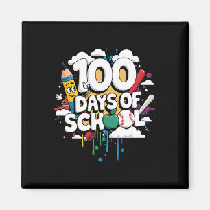 100. Tag Funny Outfit Lehrer & Amp; Student 100 D Magnet
