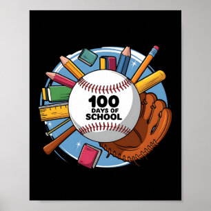 100. Tag Funny Outfit Lehrer & Amp; Student 100 D Poster