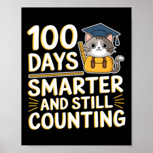 100. Tag Funny Outfit Lehrer & Amp; Student 100 D Poster