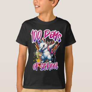 100. Tag Funny Outfit Lehrer & Amp; Student 100 D T-Shirt