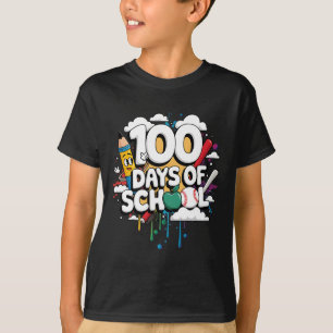 100. Tag Funny Outfit Lehrer & Amp; Student 100 D T-Shirt
