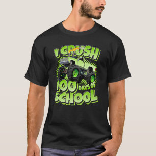 100. Tag Ich zerreiße 100 Tage Schulmonster Truck T-Shirt