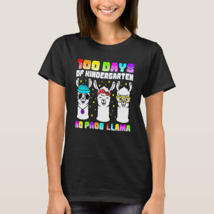 100. Tag im Kindergarten Lama, Lehrer kein Problem T-Shirt