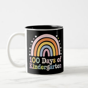 100. Tag im Kindergarten Lehrer Kinder 100 Tage Zweifarbige Tasse