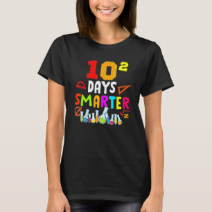 100. Tag Mathe 10 zum Quadrat Lehrer Schüler 100 T T-Shirt