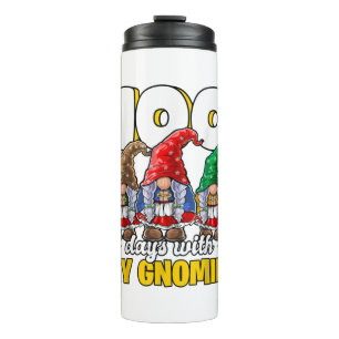 100 Tag mit My Gnomies Happy 100. Tag der Schule Thermosbecher