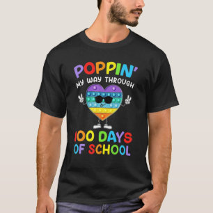 100. Tag Poppin meinen Weg durch 100 Tage Schule T-Shirt