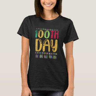 100. Tag Schule Lehrer Schüler 100 Tage Schule T-Shirt