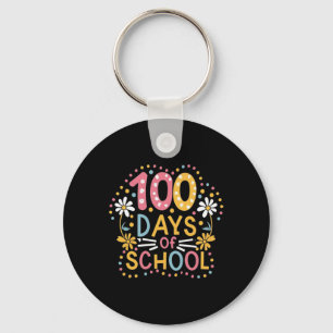 100. Tag Schüler Jungen Mädchen Kinder 100 Tage Sc Schlüsselanhänger