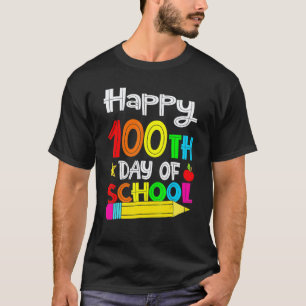 100. Tag Schüler Kinder Glückliche 100 Tage Schule T-Shirt