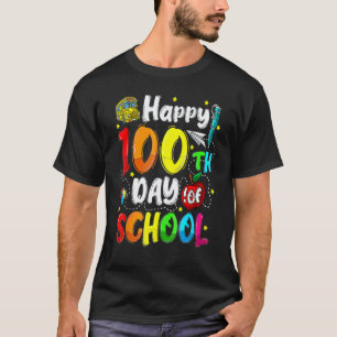 100. Tag Schüler Kinder Glückliche 100 Tage Schule T-Shirt