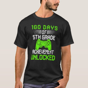 100. Tag Video-Gamer 100 Tage der 5. Klasse entspe T-Shirt