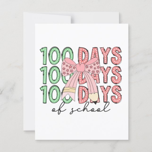 🎉 🎀 100 Tage 🎀 📚 (Vorderseite)