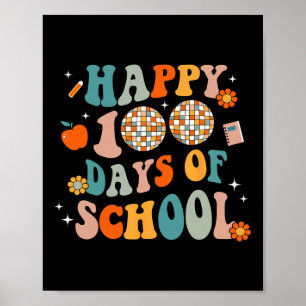 100 Tage 100. Schultag für Mädchen und Jungen Poster