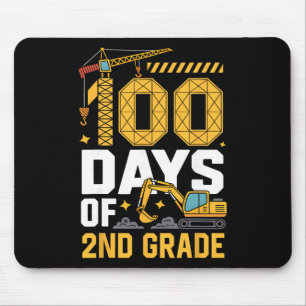 100 Tage 2. Klasse Baustellenfahrzeug 100 Tage Mousepad