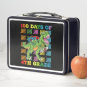 100 Tage 4. Klasse T-Rex-Dinosaurier-Schule Metall Brotdose (Beispiel)