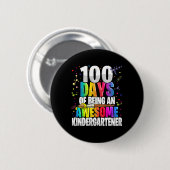 100 Tage als phantastischer Kindergärtner 100. Button (Vorne & Hinten)
