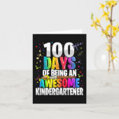 100 Tage als phantastischer Kindergärtner 100. Karte (Gelbe Blume)