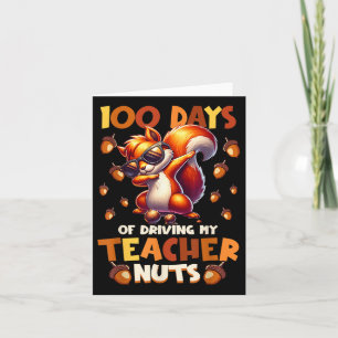 100 Tage, an denen ich meinen Lehrer antreibt, nac Karte